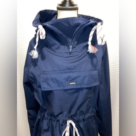 Women’s LANDOR vintage 90’s-Y2K navy‎ blue Anorak size small - Picture 2 of 10